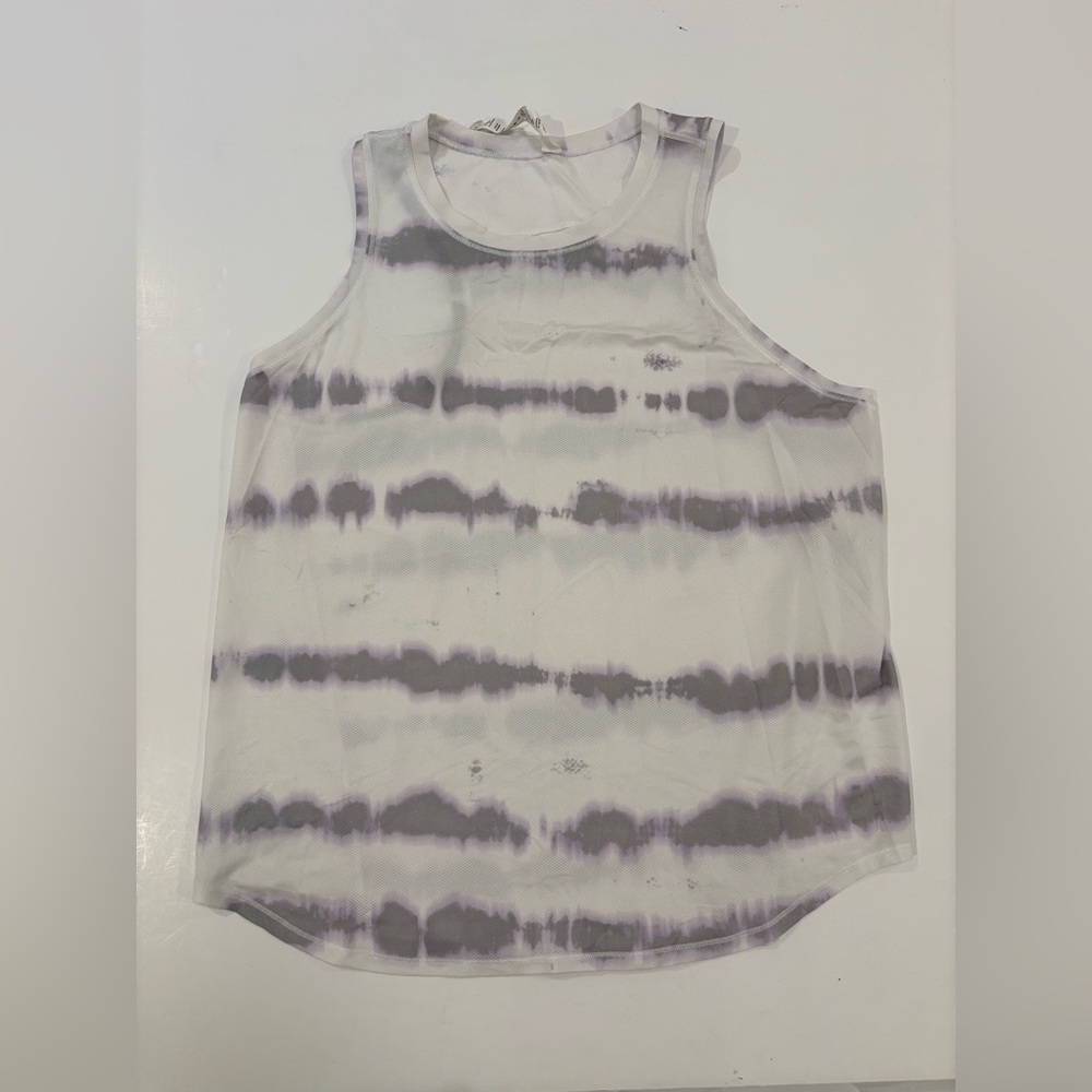 Lululemon white and purple tie dye  muscle tank - size 12